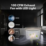 Ellipse Bathroom Ventilation Fan with Light - Image 5