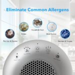 True HEPA Cylindrical Tower Air Purifier with UVC Light Technology HP450UV - Image 4