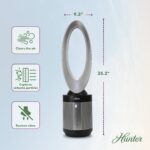 ExtremeAir Tower Bladeless Air Purifier Fan. 2-in-1 Air Purifiers for Home & Bladeless Fan Combo HPF520 - Image 3